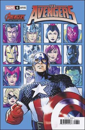 Avengers (2023) issue 6-C James Kerrigan Avengers 60th Anniversary Cover