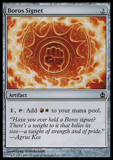 Magic the Gathering: Commander (Base Set) card 243 Boros Signet