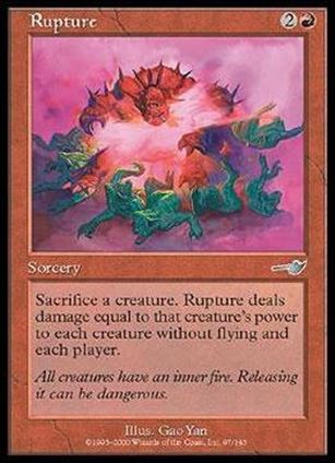 Magic the Gathering: Nemesis (Base Set) card 97 Rupture