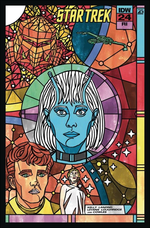 Star Trek (2022) issue 24-C J.J. Lendl Stained Glass 1:10 Connecting Cover