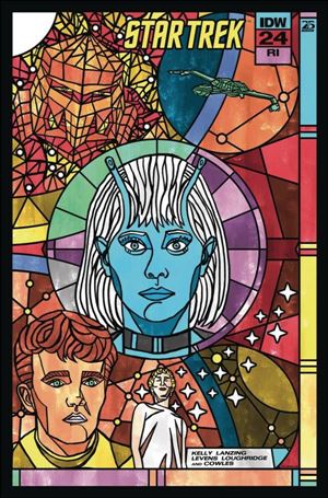Star Trek (2022) issue 24-C J.J. Lendl Stained Glass 1:10 Connecting Cover