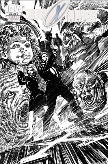 X-Files: Season 10 issue 18-C Tom Mandrake 1:10 Artist's Edition Cover