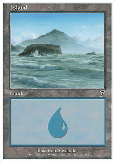 Magic the Gathering: 7th Edition (Base Set) card 333 Island