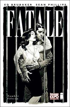 Fatale (2012) issue 15-B Image Expo Black and White Cover