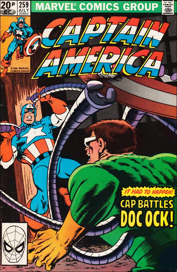Captain America (1968) issue 259-B UK Price Cover