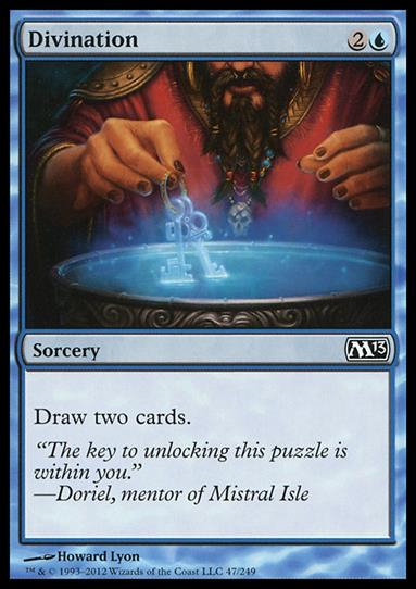 Magic the Gathering: 2013 Core Set (Base Set) card 47 Divination