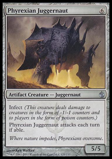 Magic the Gathering: Mirrodin Besieged (Base Set) card 121 Phyrexian Juggernaut