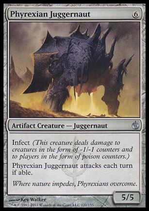Magic the Gathering: Mirrodin Besieged (Base Set) card 121 Phyrexian Juggernaut