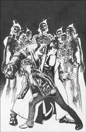 Hellboy and the B.P.R.D.: The Seven Wives Club issue nn-C Adam Hughes Black & White Virgin Cover
