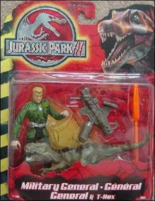 Jurassic Park III (Movie) Action Figures figure 7 Military General & T-Rex