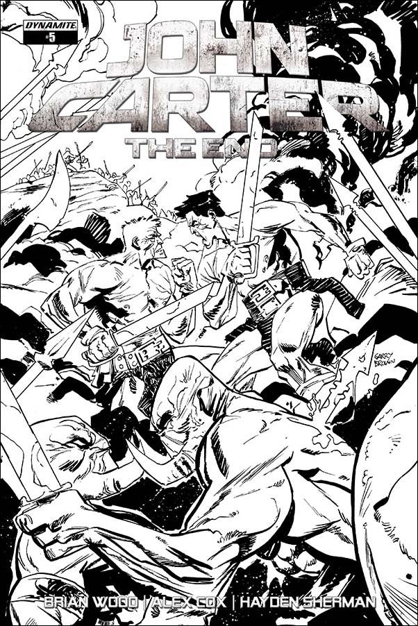 John Carter: The End issue 5-C B&W Garry Brown Cover