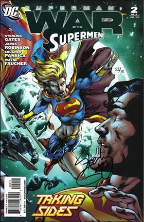 Superman: War of the Supermen issue 2-C DF Barrows Cover (Signed by Sterling Gates) 1/75