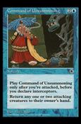 Magic the Gathering: Portal (Base Set) card 48 Command of Unsummoning
