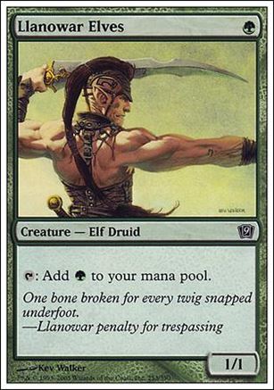 Magic the Gathering: 9th Edition (Base Set) card 253 Llanowar Elves