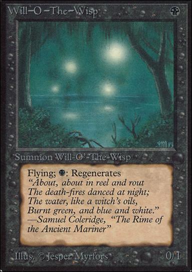 Magic the Gathering: Limited Edition Alpha (Base Set) card 135 Will-o'-the-Wisp