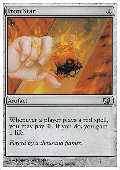Magic the Gathering: 8th Edition (Base Set) card 304 Iron Star