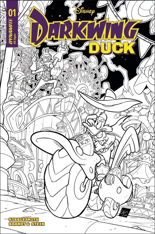 Darkwing Duck (2025) issue 1-M Ciro Cangialosi B&W 1:10 Cover