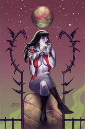 Vampirella: Dark Reflections issue 1-U Joseph Michael Linsner 1:50 Virgin Cardstock Cover