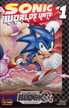 Sonic: Worlds Unite Battles  issue 1-D Tracy Yardley Arcade Block Cover