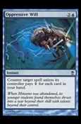 Magic the Gathering: Saviors of Kamigawa (Base Set) card 50 Oppressive Will