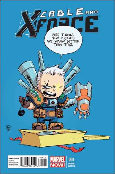 Cable and X-Force issue 1-F Skottie Young "Baby" Cover