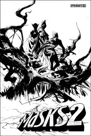 Masks 2 issue 3-F Jae Lee 1:20 Black & White Cover