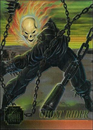 Marvel Annual Flair '95 (Chromium Subset) card 6 Ghost Rider