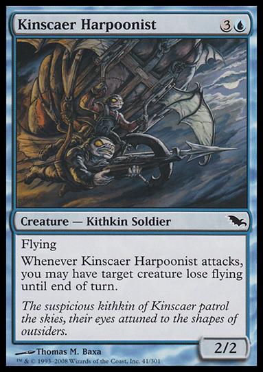 Magic the Gathering: Shadowmoor (Base Set) card 41 Kinscaer Harpoonist