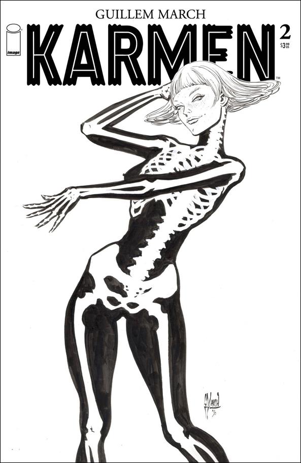 Karmen issue 2-B 1:25 Black & White Cover