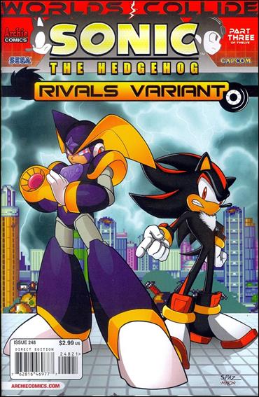 Sonic the Hedgehog (1993) issue 248-B Spaz, Mason and Jampole "Rivals" Cover 