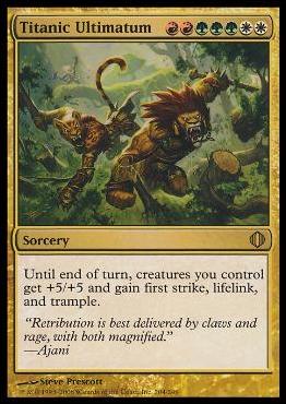 Magic the Gathering: Shards of Alara (Base Set) card 204 Titanic Ultimatum