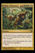 Magic the Gathering: Shards of Alara (Base Set) card 204 Titanic Ultimatum