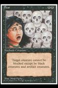 Magic the Gathering: 4th Edition (Base Set) card 137 Fear