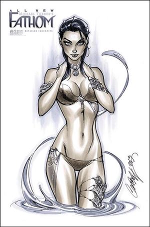 Michael Turner's Fathom (2013) issue 2-C J. Scott Campbell 1:24 Cover