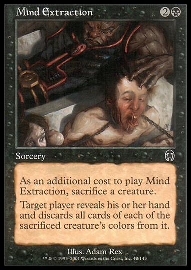 Magic the Gathering: Apocalypse (Base Set) card 42 Mind Extraction