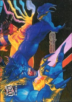 1994 Fleer Ultra X-Men (Team Portrait Subset) card 3 Beast & Jubilee