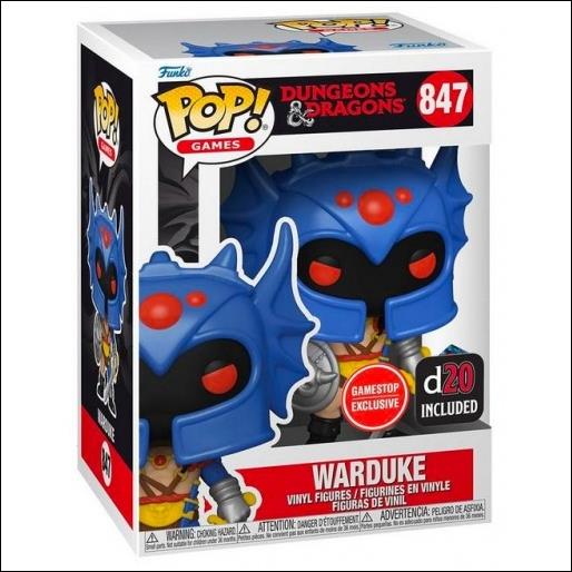 POP! Games figure 847 Warduke  with D20 (Gamestop Exclusive)