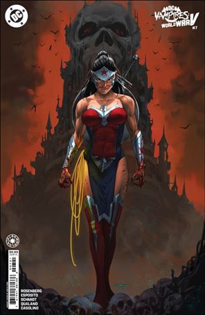 DC vs. Vampires: World War V issue 7-B Santa Fung Cardstock Cover