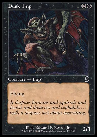 Magic the Gathering: Odyssey (Base Set) card 131 Dusk Imp