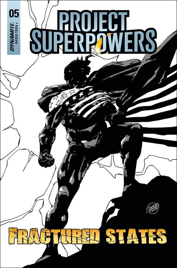 Project Superpowers: Fractured States issue 5-F Geraldo Borges 1:7 Black & White Cover