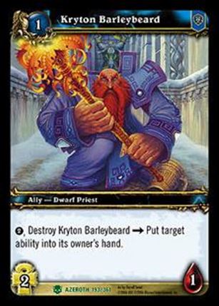 World of Warcraft: Heroes of Azeroth (Base Set) card 193 Kryton Barleybeard