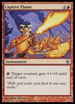 Magic the Gathering: Saviors of Kamigawa (Base Set) card 96 Captive Flame