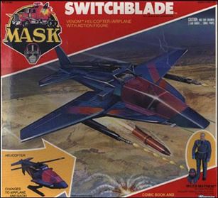 M.A.S.K.  (Vehicle and Figure Sets) figure 4 Switchblade (w/ Miles Mayhem)