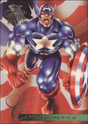 Marvel Annual Flair '95 (Base Set) card 107 Captain America