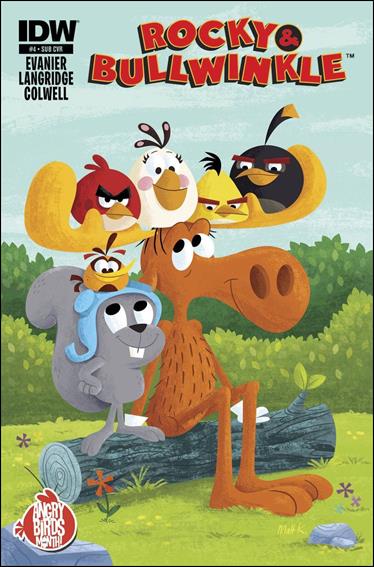 Rocky and Bullwinkle issue 4-B Matt Kaufenberg Angry Birds Subscription Cover