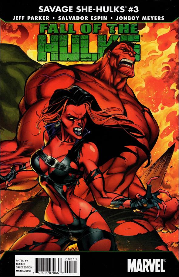 Fall of the Hulks: The Savage She-Hulks issue 3 Red Hulk and Red She-Hulk Cover