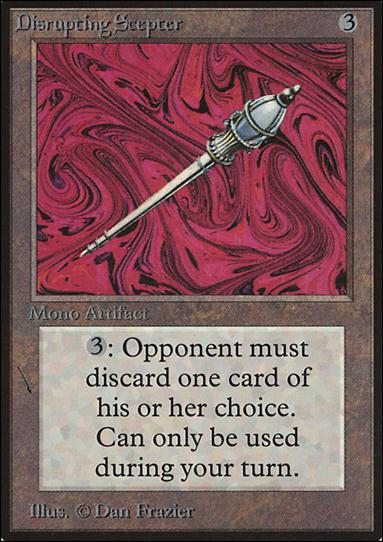Magic the Gathering: Limited Edition Beta (Base Set) card 243 Disrupting Scepter