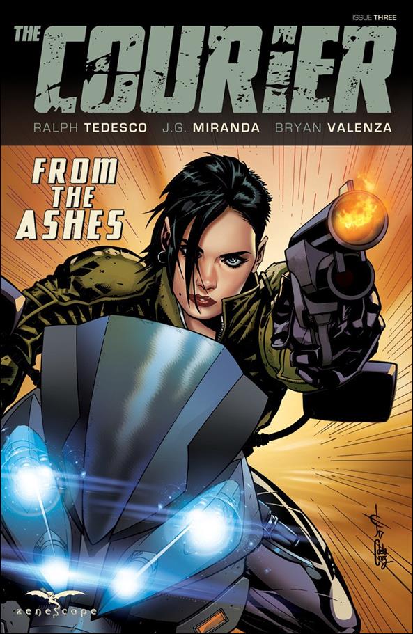 Courier: From the Ashes issue 3-D Drew Edward Johnson Cover