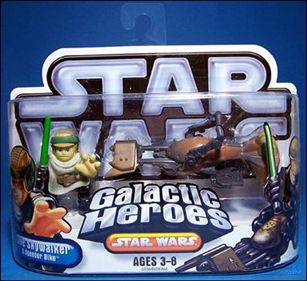 Star Wars: Galactic Heroes figure 26 Luke Skywalker and Speeder Bike