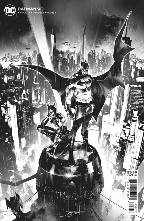 Batman (2016) issue 90-D Jorge Jimenez Black & White Cover (3rd Printing)